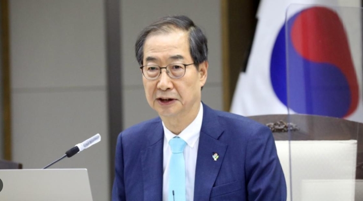 南韓代理總統韓德洙。 圖 : 翻攝自央視網 