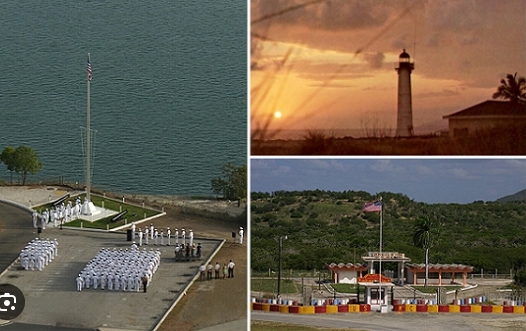 美國在古巴關達那摩灣海軍基地的拘留所,最多將可收容3萬名「最惡劣的非法移民罪犯」。 圖 : 翻攝自維基百科 美國在古巴關達那摩灣海軍基地的拘留所,最多將可收容3萬名「最惡劣的非法移民罪犯」。 圖 : 翻攝自維基百科