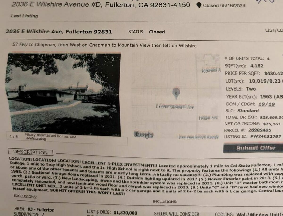 王義川揭示李彥秀美國房產資料。   圖：取自王義川Thread