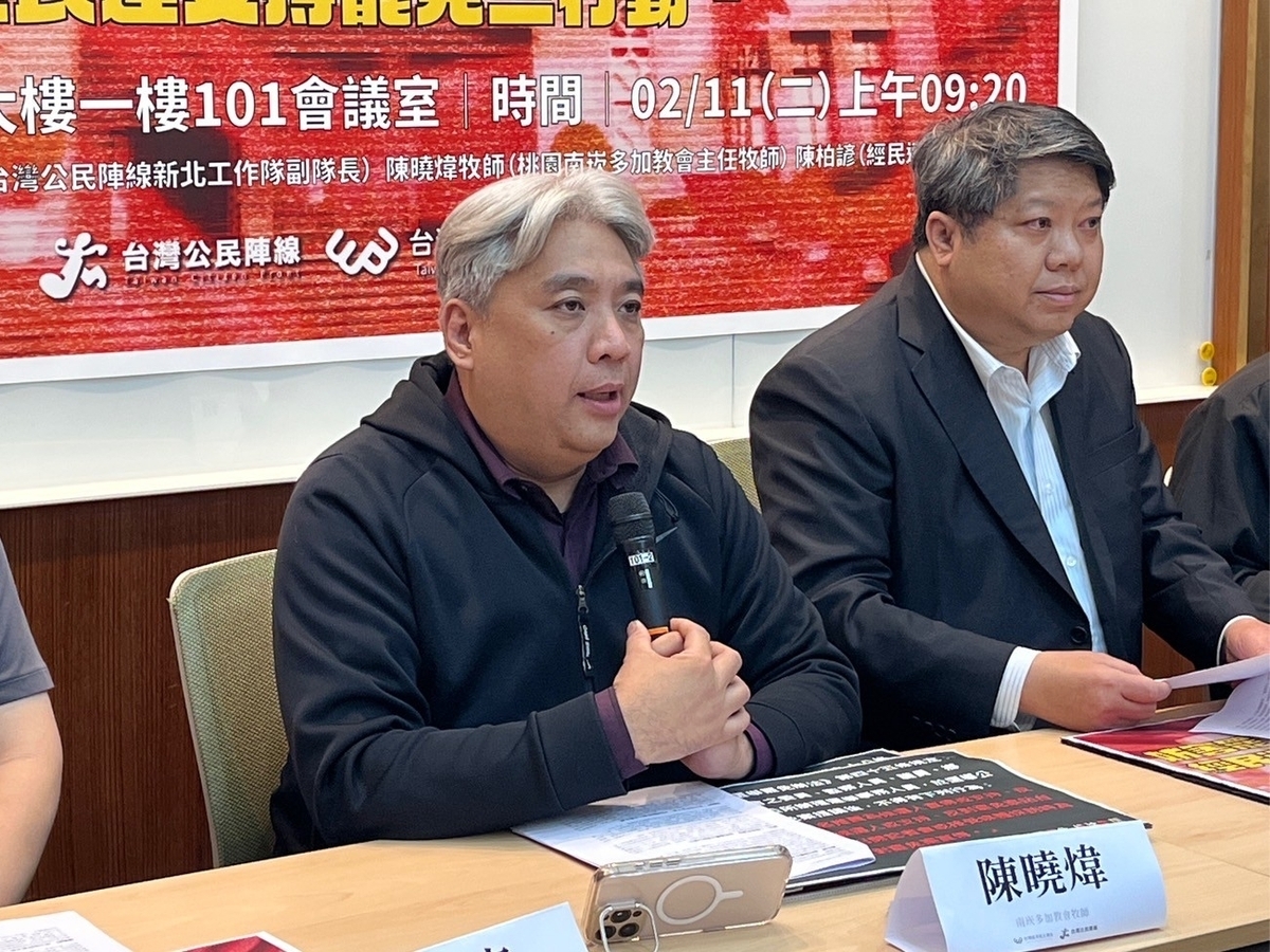 南崁多加教會主任牧師陳曉煒。   圖：經民連提供