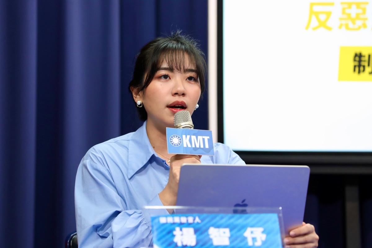  國民黨發言人楊智伃痛斥，柯建銘搞大惡罷最起碼敢做敢當，賴清德卻是笑裡藏刀，嘴巴一套、私底下一套。 圖：國民黨文傳會/提供（資料照） 