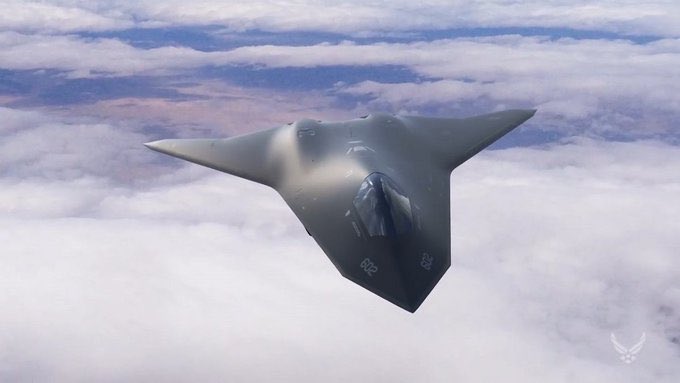  美空軍六代機 F-47 是極為燒錢的項目。 圖：翻攝自 Dan Scavino X 帳號 