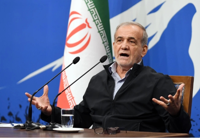  伊朗總統裴澤斯基安（Masoud Pezeshkian）。 圖 : 翻攝自新華社 