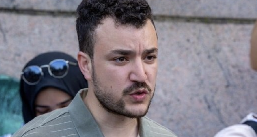  畢業於哥倫比亞大學的哈利勒（Mahmoud Khalil）最近失去永久合法居民身分，原因是聯邦法院判決國務院有權取消他的綠卡並解遞出境。 圖：翻攝自方舟子 X 帳號 