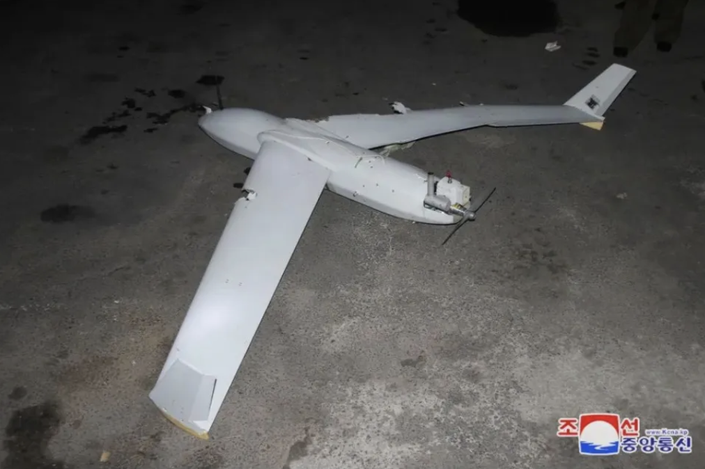  北韓指控去年 10 月南韓無人機滲透至平壤上空並散發反北韓傳單。 圖：翻攝自朝中社 