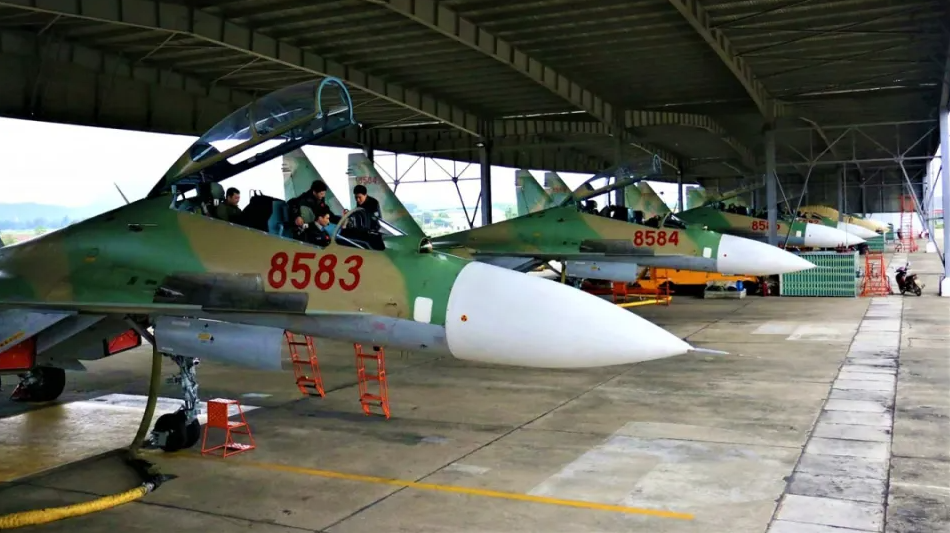 目前越南空軍保有約 35 架蘇-30MK2V，機齡普遍超過 20 年，且受限於熱帶與沿海氣候條件，導致戰機結構損耗加劇。 圖:翻攝自騰訊網