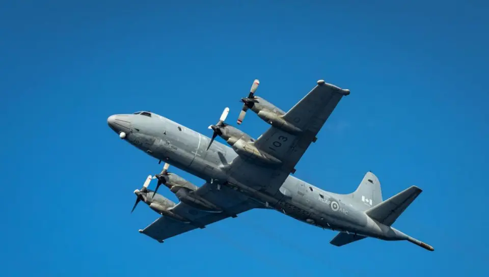  日本防衛省宣布，加拿大皇家空軍的 CP-140「歐若拉」海上反潛巡邏機將於四月下旬部署至琉球嘉手納基地。 圖：翻攝自 騰訊新聞 