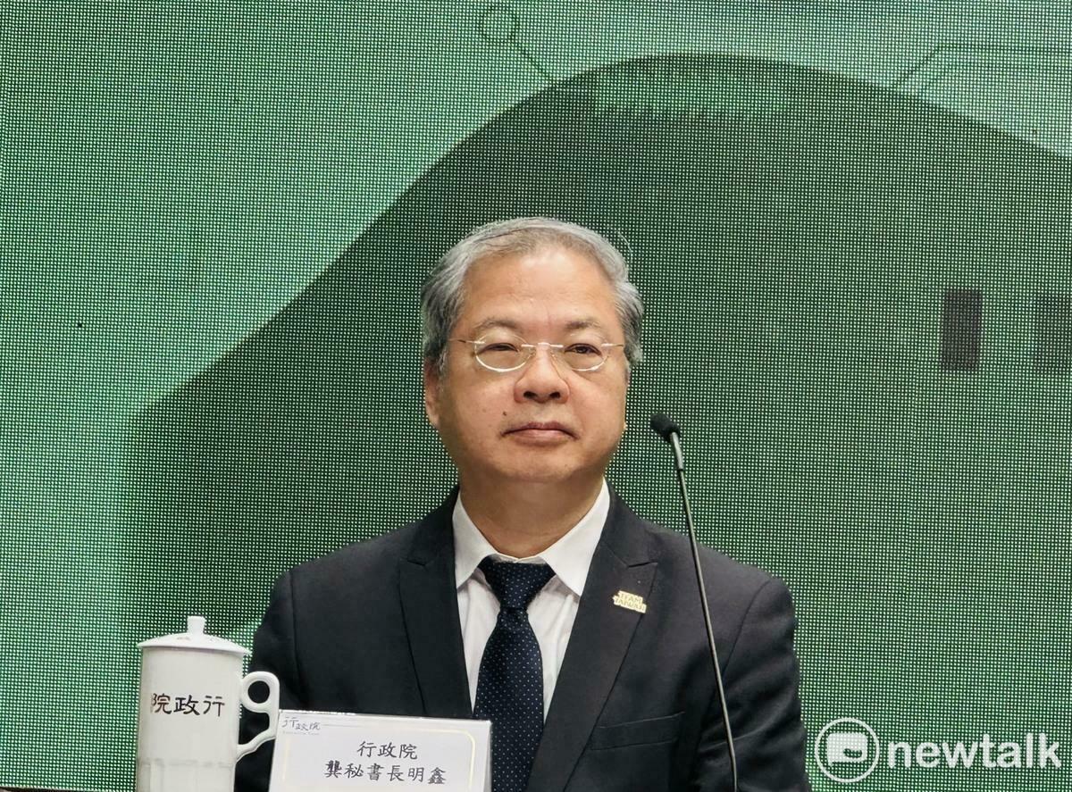 行政院秘書長龔明鑫。   圖：謝莉慧/攝