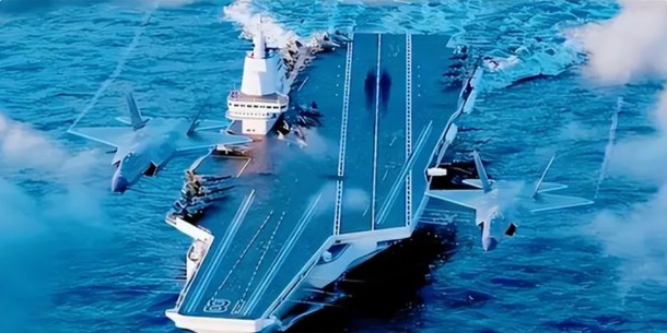  該名專家預測稱，解放軍很可能在 2030 年以前，組成殲-35 隱形戰機的部隊，並將超過百架殲-35 戰機部署在遼寧號、山東號以及福建號等航母上，「改寫印太地區軍力平衡」。 圖：翻攝自 國平視野 