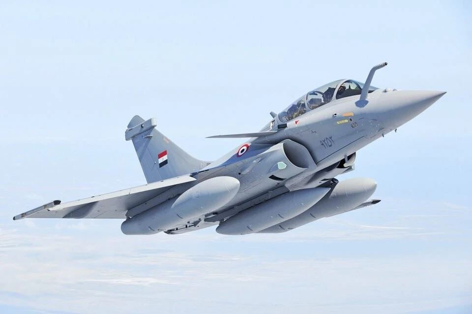  埃及空軍的「陣風」戰鬥機。 圖：翻攝自騰訊新聞 零度大V 