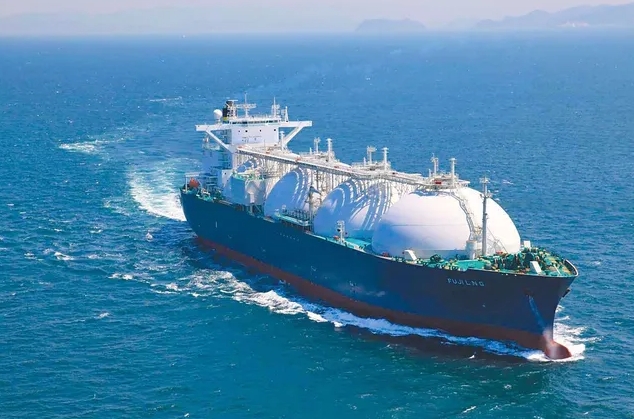  LNG 液化天然氣運輸船。 圖 : 翻攝自騰訊新聞 