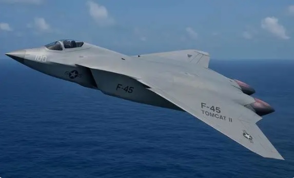 美國海軍的艦載六代機「F/A-XX」開發計畫。圖為 F/A-XX 預想圖。 圖：翻攝自 騰訊網 儒雅隨和老泰勒 