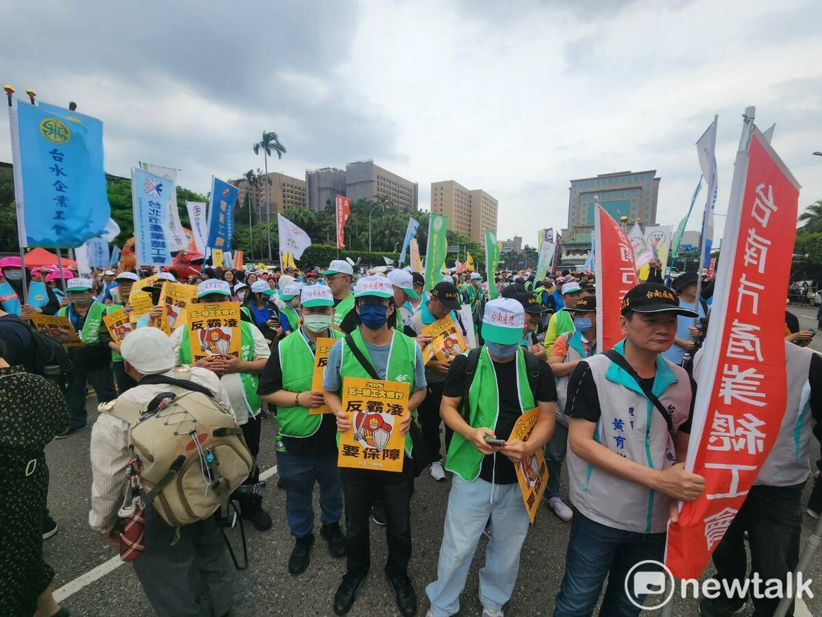 五一勞工大遊行今年再度於凱道前登場。   圖：黃建豪/攝