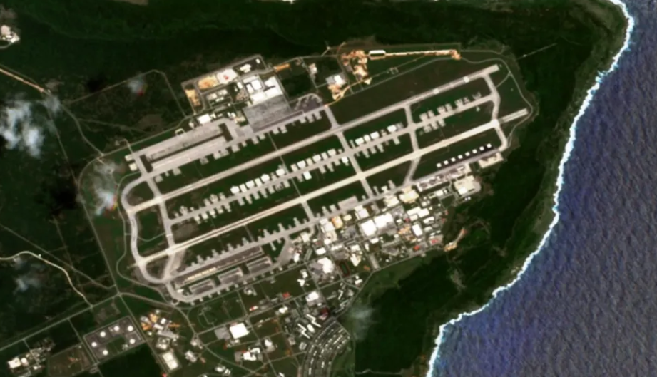  關島是美軍在西太平洋的「戰略扳機」 圖：翻攝自栗子評述 