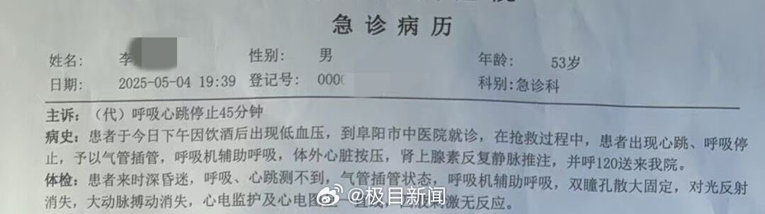  安徽54歲男子在注射刺五加注射液後20分鐘不治身亡。 圖：翻攝自 X 