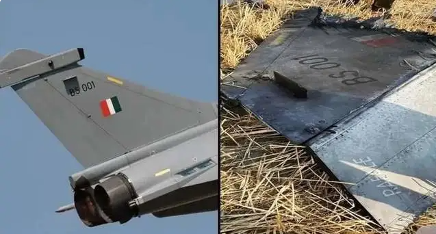 印軍裝備的「陣風」戰鬥機被擊落。 圖:翻攝自優雅隨和老泰勒