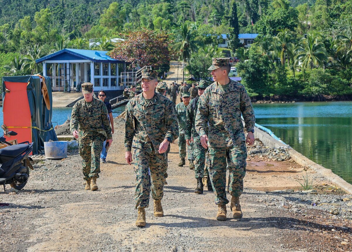  美國軍媒報導，美軍計畫升級菲律賓巴拉望省牡蠣灣海軍基地設施，做為南海「行動中心」。 圖：翻攝Philippine Marine Corps 