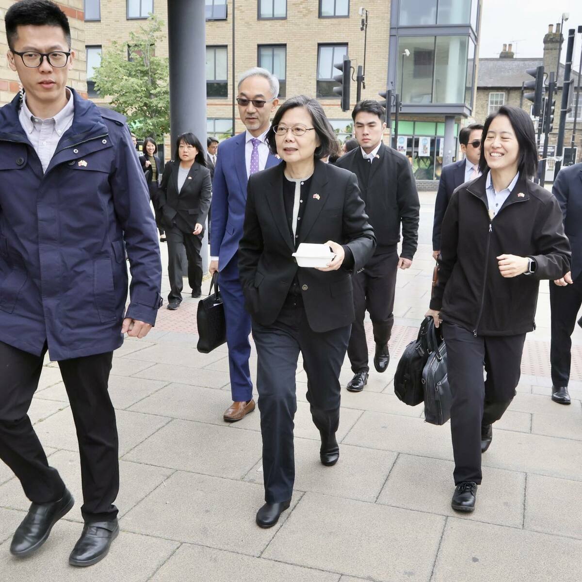 蔡英文表示，民主、韌性與夥伴關係，是我們共同未來的基礎。   圖：翻攝自蔡英文臉書