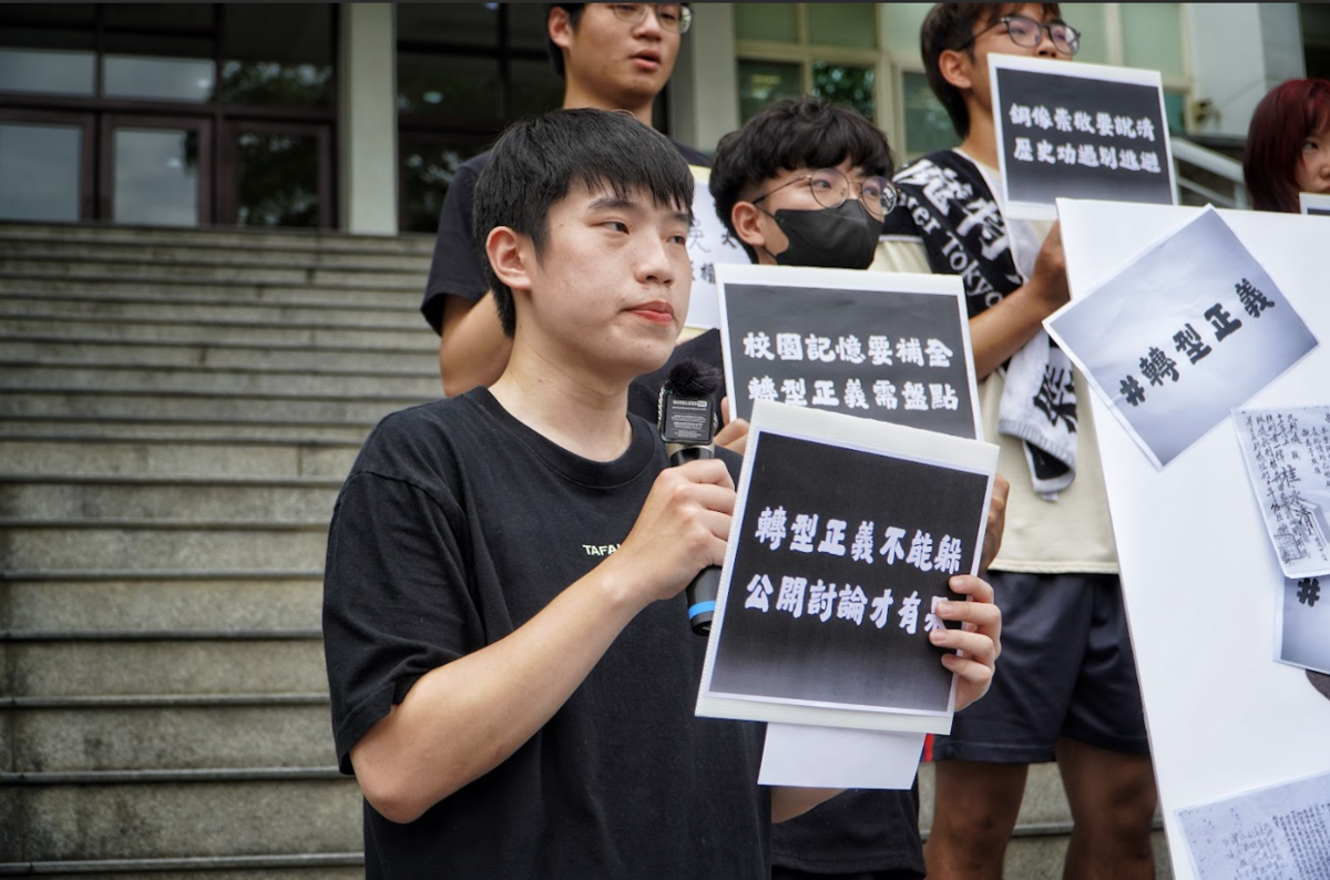  東吳島社社長林思愷。 圖：學生提供 