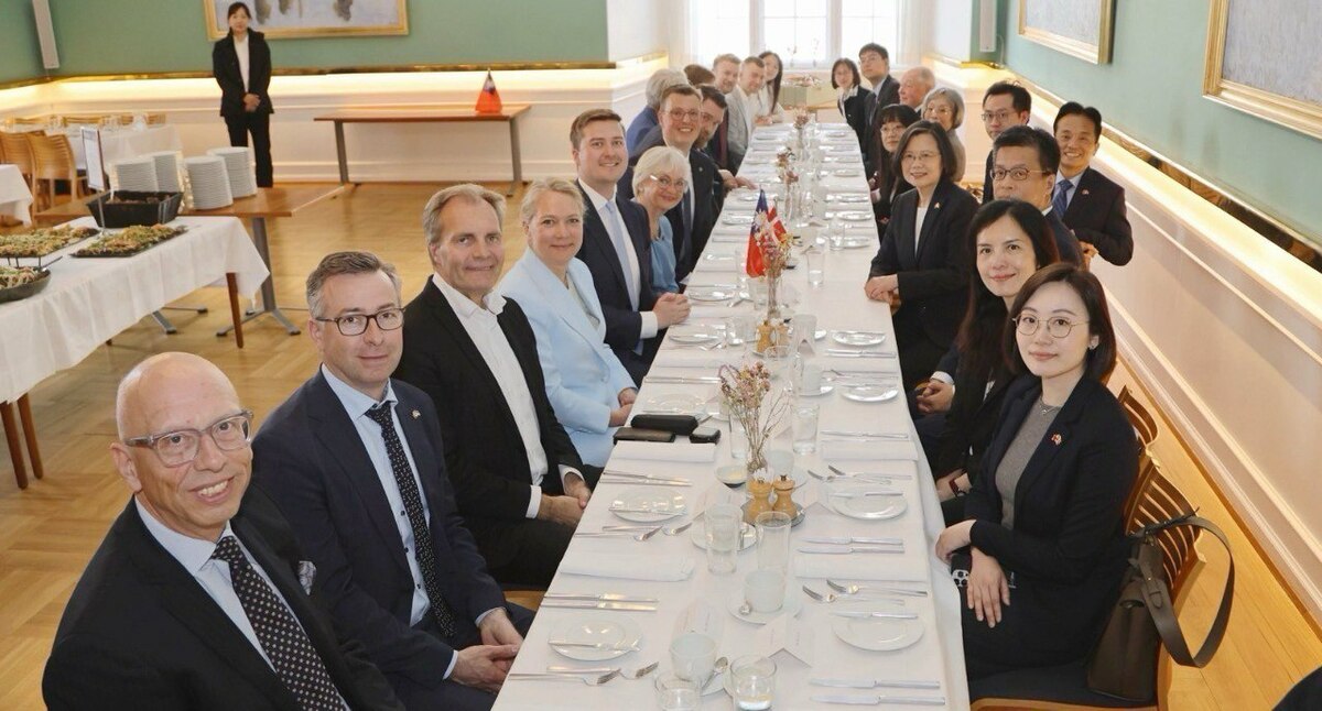 蔡英文前總統出席丹麥國會友台小組午餐會。 圖:外交部提供