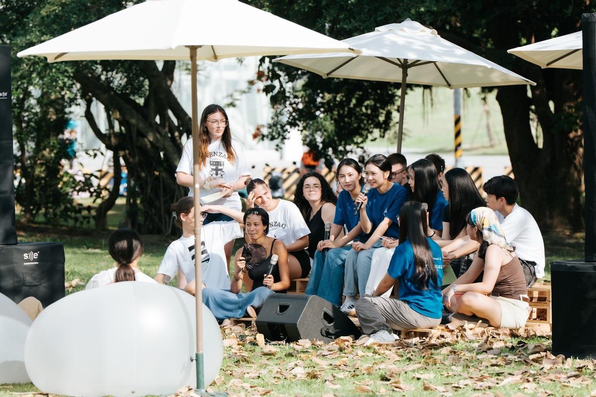法國生活節在高雄戶外講座。   圖：高雄市行政暨國際處/提供