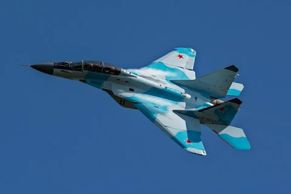  米格-35 戰機。 圖：翻攝自 騰訊新聞 