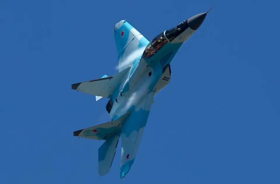  米格-35 戰機。 圖：翻攝自 騰訊新聞 