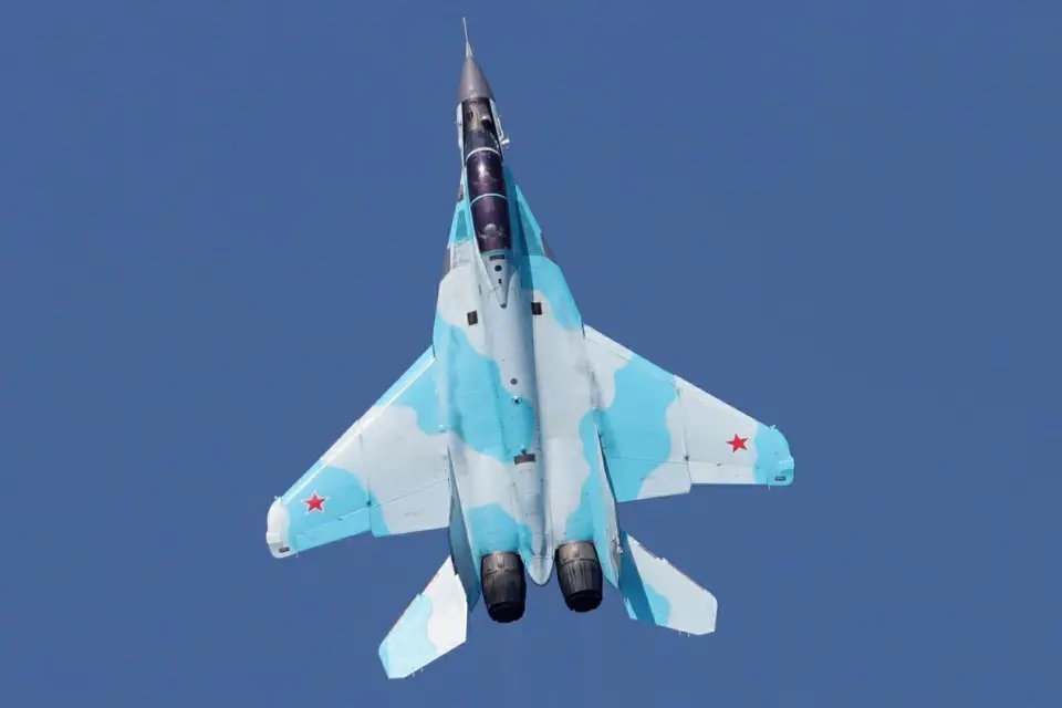  米格-35 戰機。 圖：翻攝自 騰訊新聞 