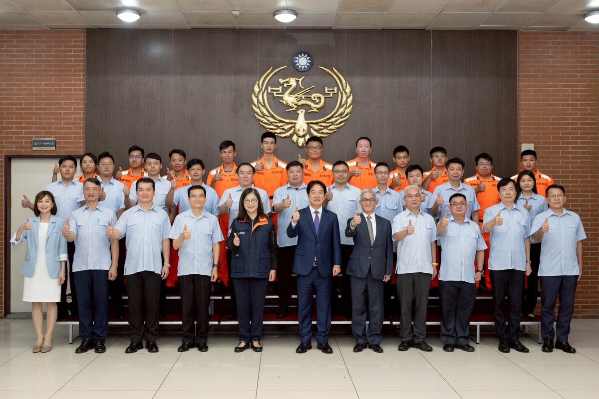 賴清德勗勉「海巡署第二巡防區指揮部」   圖：總統府提供