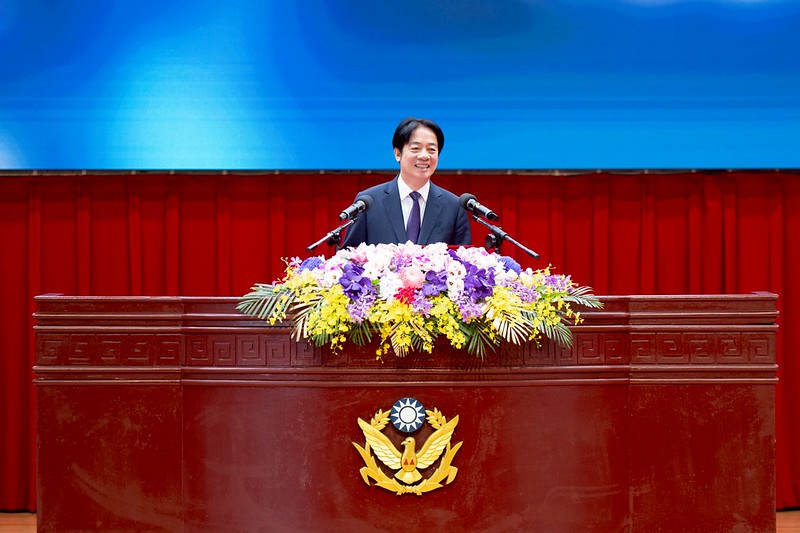 ▲賴清德勉勵大家照顧好家庭。 圖：總統府提供 