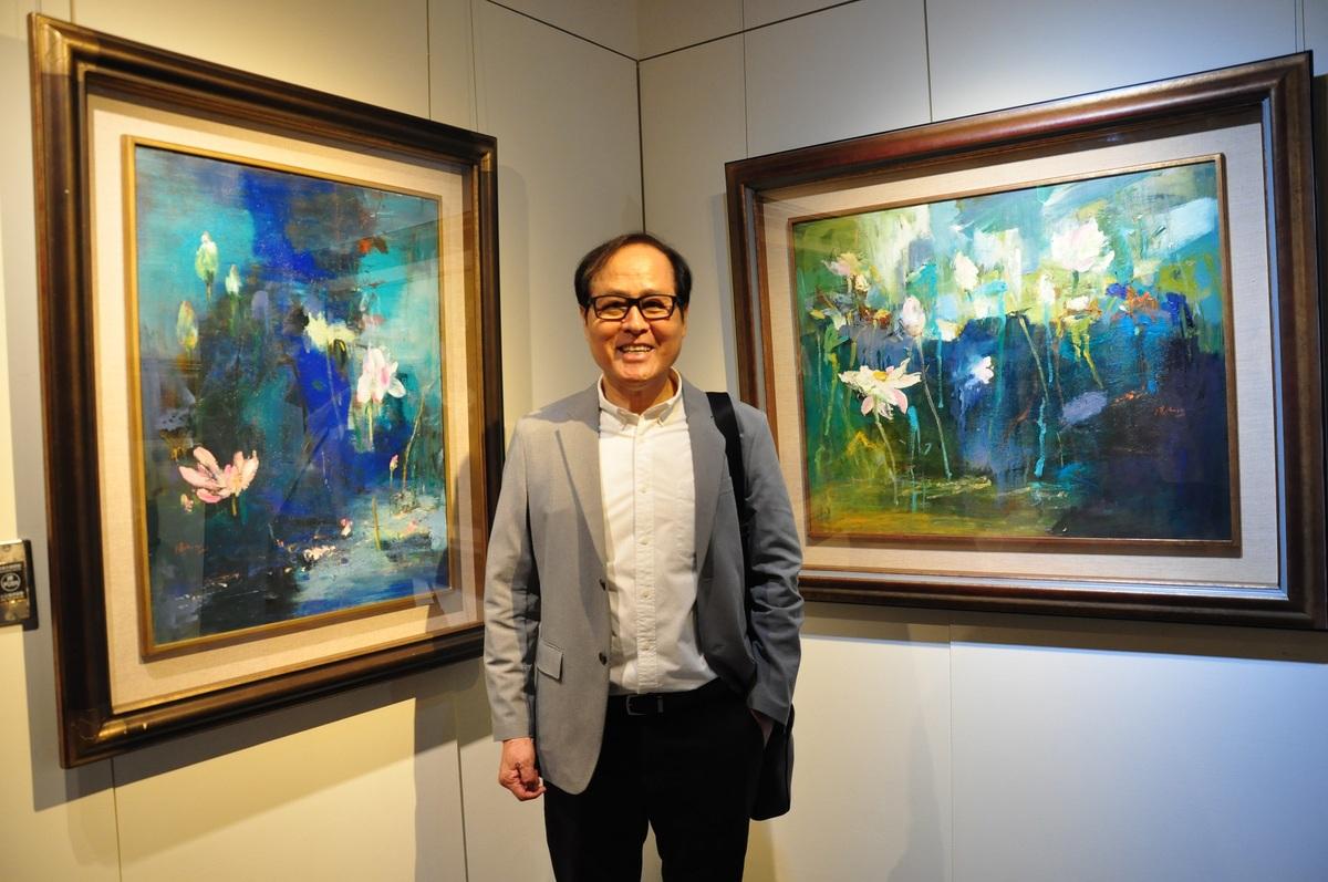 藝術家蘇憲法分享與恩師陳銀輝的情誼與藝術的延續。   圖：豐藝館/提供