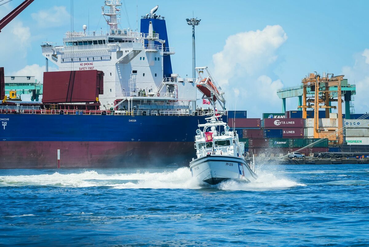 海巡署「海安12號」演習。 圖:翻攝「臉書」林岱樺粉絲專頁