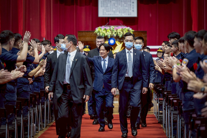  賴清德給予警專畢業生三個期許。 圖：總統府提供 