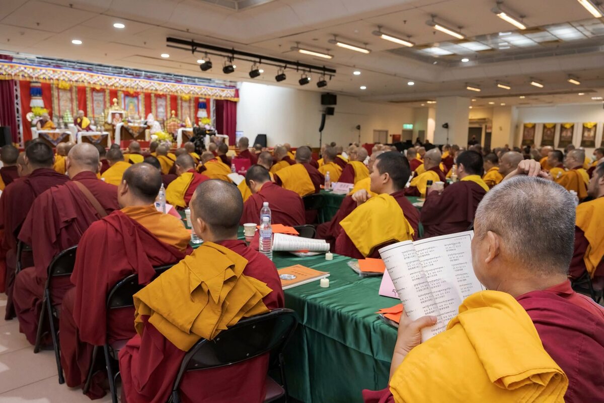 台灣6月11日迎來首屆「藏傳佛教薩嘎達瓦宗教文化藝術節」，在新北市三重綜合體育館舉行。   圖：達賴喇嘛西藏宗教基金會提供