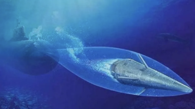 俄羅斯的「暴風超空泡魚雷」。 圖：翻攝自微博 