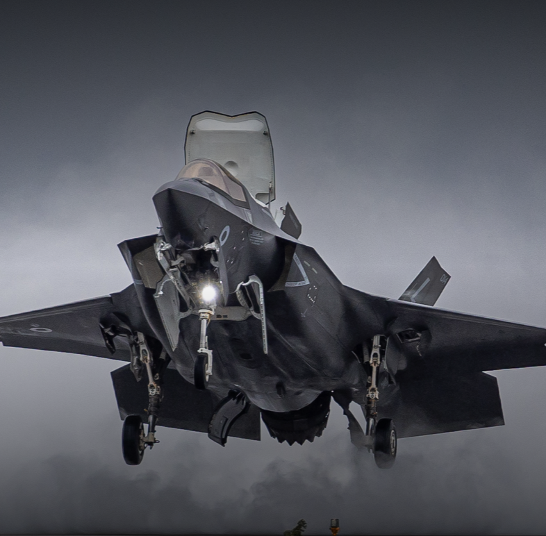  英國 F-35B 閃電戰機。 圖：擷取自「英國皇家空軍官網（The Royal Air Force）」 