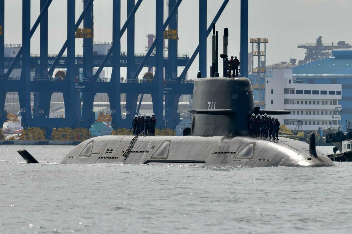  國造潛艦「海鯤號（SS-711）」。 圖：翻攝「臉書」IDF 經國號粉絲專頁 