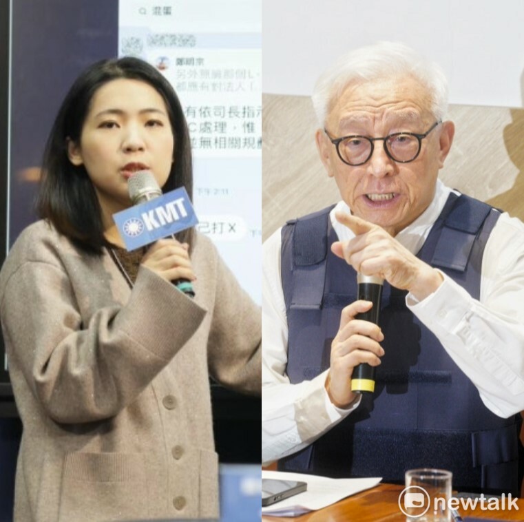  國民黨立委徐巧芯與聯電創辦人曹興誠近期為了辯論一事多次隔空交火。 圖：國民黨文傳會提供、張良一/攝（新頭殼合成照） 