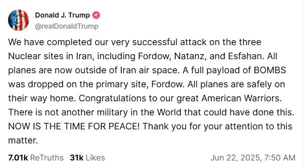  Truth Social社群網站Donald J. Trump@realDonaldTrump