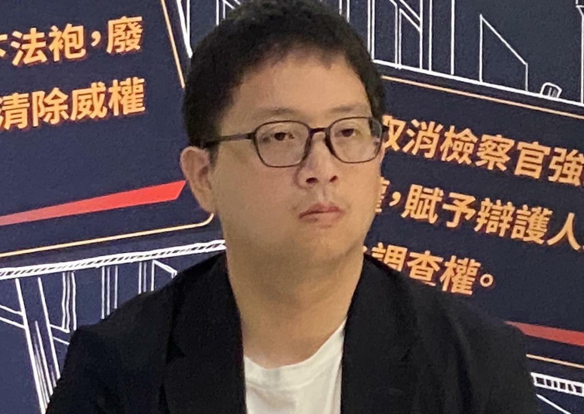 民進黨團總召柯建銘助理周立軒 圖:林朝億/攝