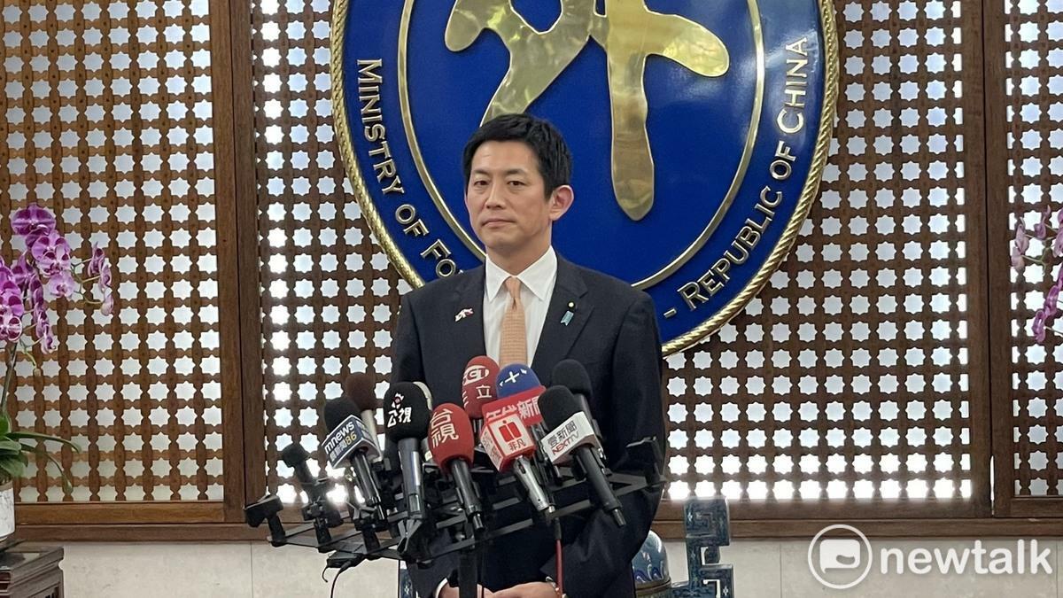 日本前經濟安全主管大臣小林鷹之眾議員來台訪問。 圖:高逸帆/攝