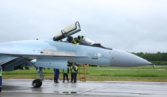  Su-35S戰機。 圖：翻攝自零度Military 