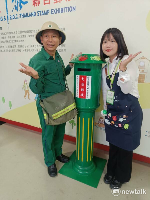 大清時期的郵筒造型。   圖：唐復年/攝