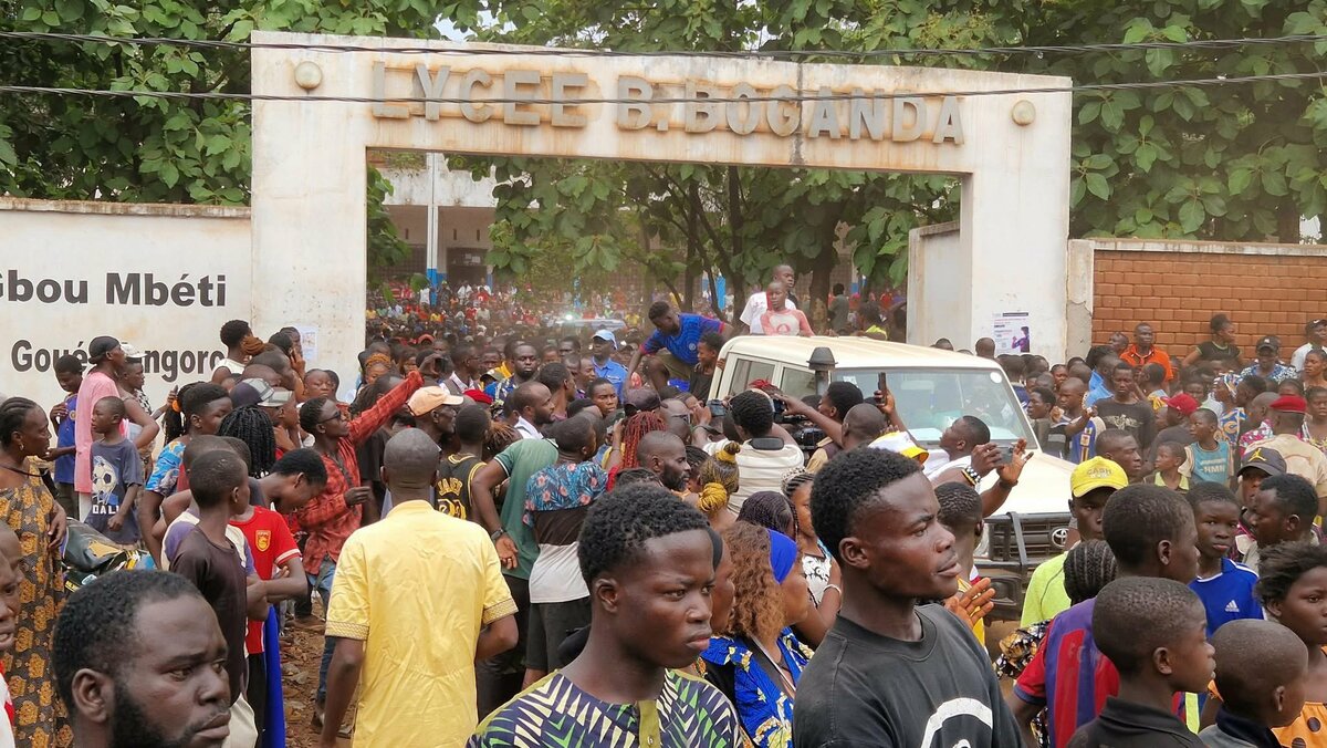  中非共和國首都班基（Bangui）25日驚傳重大校園踩踏事故。 圖：翻攝自X @honore123 