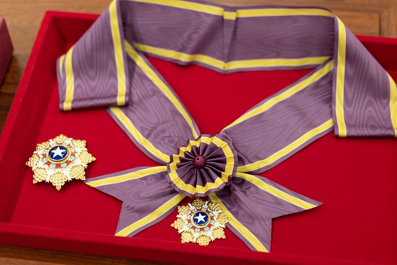 大綬景星勳章。 圖:總統府提供