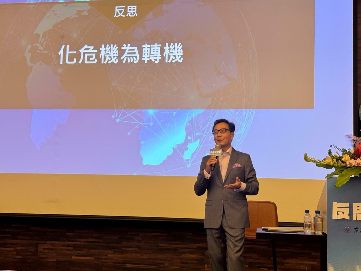 蔡明忠第三度到東海大學開講。   圖：東海大學/提供