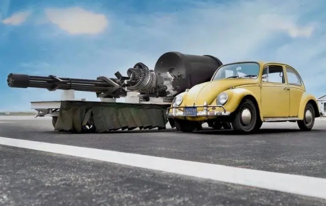  美軍A-10攻擊機配備的GAU-8機砲。 圖 : 翻攝自軍武大V 