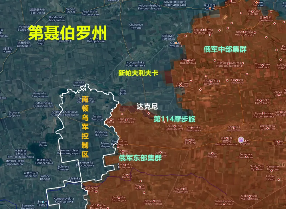  俄軍逐步攻入聶伯彼得羅夫斯克州。 圖：翻攝自 《騰訊新聞》/《熊熊講堂》 