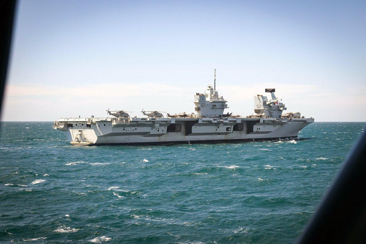  除了航艦打擊群外，英國三軍皆有派員參與此次演訓。 圖：翻攝自 X 