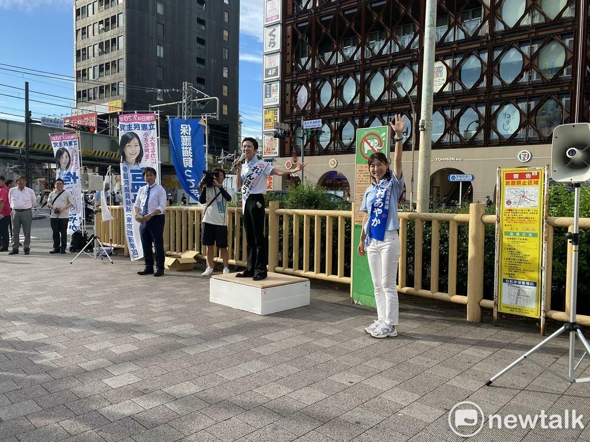  蓮舫在20日參議員選舉中雖是立憲民主黨第一高票，但僅33萬票，全國排第六，這也是每次選舉都會有人拿她的國籍問題做文章，但她從未因此要切割台灣。 圖：劉黎兒攝 